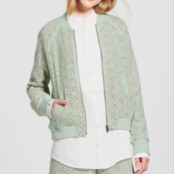 Victoria Beckham for Target Mint Bomber Jacket, size Small - Picture 1 of 6
